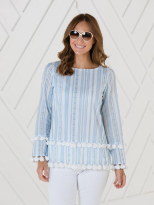 Long Sleeve Top With Tassels
