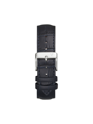 Croc Leather Navy Strap