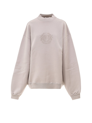 Balenciaga Bb Logo Embroidered Sweatshirt