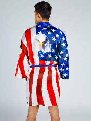 The Mascot | American Flag Bald Eagle Kimono