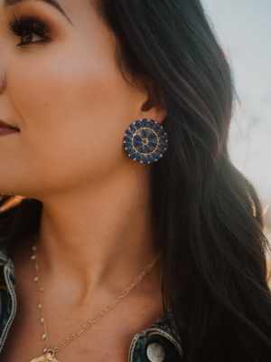 Eliza Earrings | Royal Blue - Final Sale