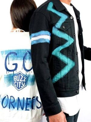 'go Hornets' Denim Jacket - Men