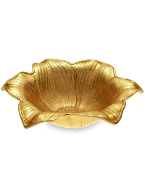 Julia Knight Lily 15" Bowl In Gold