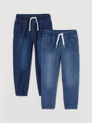 2-pack Denim Joggers