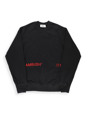 Ambush Logo Embroidered Crewneck Sweatshirt