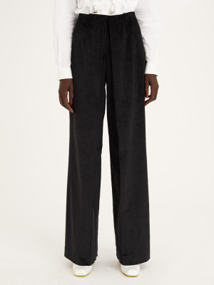 Front Pleats Tailored Trousers