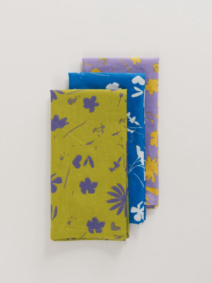 Reusable Cloth Set - Floral Sun Prints