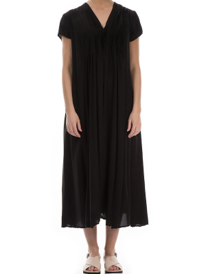 Romantic Black Silk Bamboo Dress