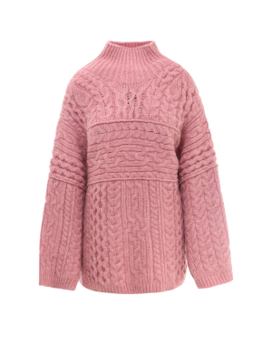 Nanushka Cable-knit Oversized Jumper