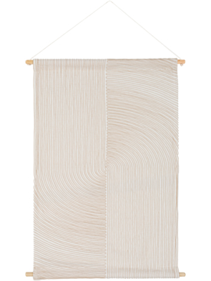 Pax Woven Wall Hanging In White & Cream