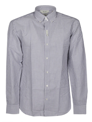 Z Zegna Striped Long-sleeved Shirt