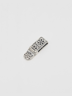 Cream Dream Money Clip, Filigree, Sterling