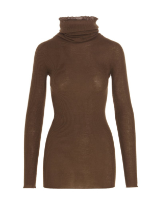 Rick Owens Ribbed High-neck Jumper