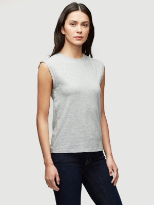 Le Mid Rise Muscle Tee -- Gris Heather