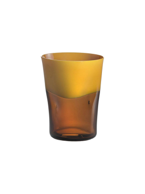 Nason Moretti Yellow With Brown Dandy Tumbler