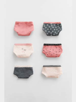 Six-pack Of Floral Panties