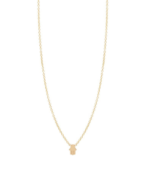 14k Itty Bitty Hamsa Necklace