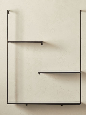 Spirit Gunmetal Floating Ladder Shelf