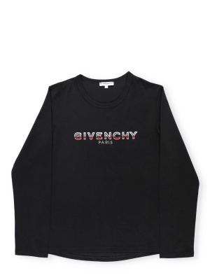 Givenchy Kids Logo Print Crewneck Sweatshirt