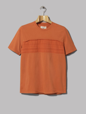 Folk Pleat Tee (desert Orange)