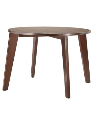 Sullivan Mid Century Round Dining Table Wood/espresso - Inspire Q