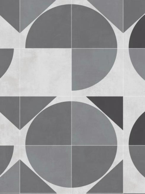 Radius Wallpaper In Grey From The Geometric Resource Collection By York Wallcoverings