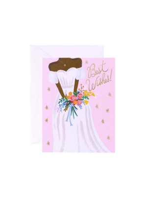 Beautiful Bride Rose Card