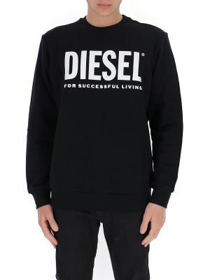 Diesel S-gir-division Logo Printed Sweatshirt