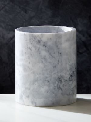 White Marble Utensil Holder