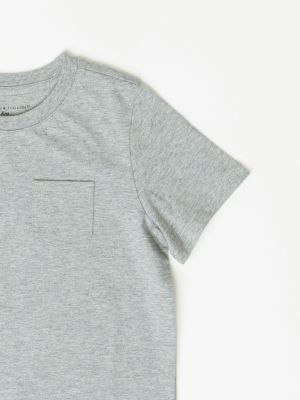 Little Invincible Crew Neck Pocket Tee