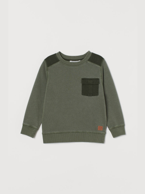 Pocket-detail Sweatshirt