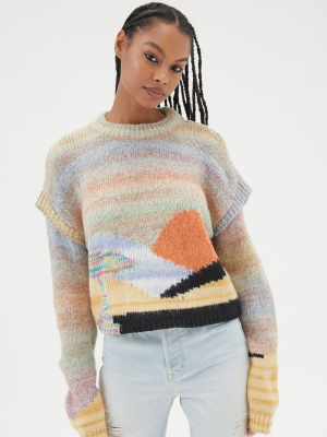 Uo Ventura Landscape Sweater