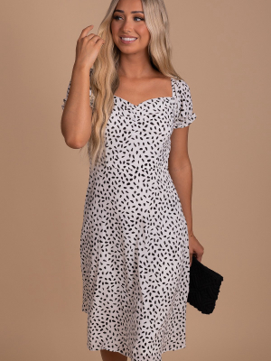 Timeless Love Patterned Midi Dress