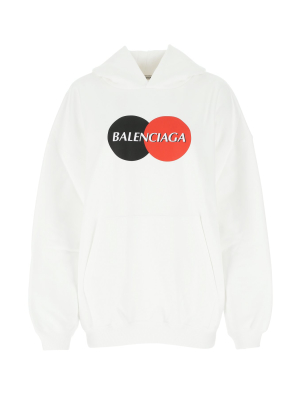 Balenciaga Uniform Logo Printed Hoodie