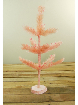 Northlight 19" Unlit Artificial Easter Tree Pastel Pink Sisal Pine