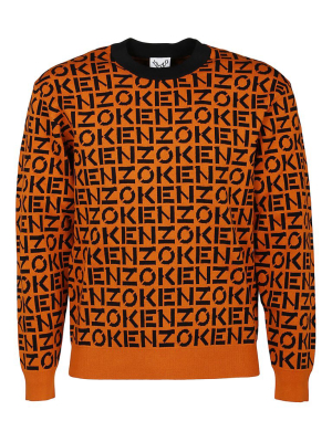 Kenzo Logo Monogram Intarsia Sweater