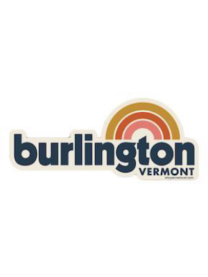 Rainbow Burlington Sticker