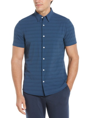 Slim Fit Stretch Subtle Stripe Shirt