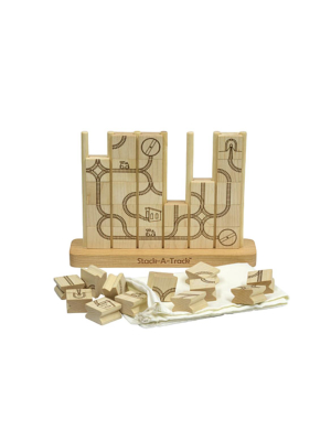 Stack-a-track Wooden Game