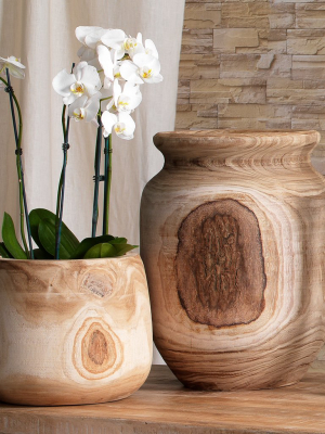 Brea Wooden Vase