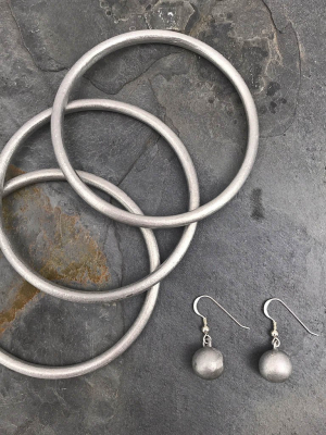 Recycled Bomb Ball Earrings