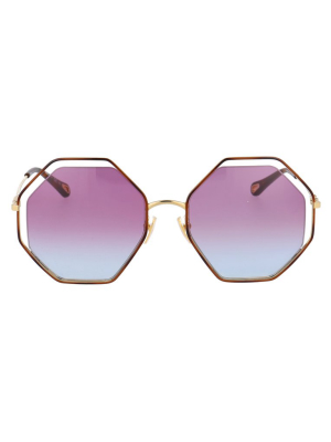 Chloé Eyewear Octagonal Frame Sunglasses