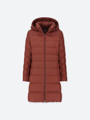 Women Ultra Light Down Hooded Coat