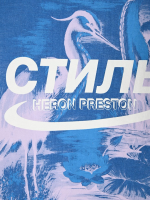 Heron Preston Graphic Printed Long Sleeve T-shirt