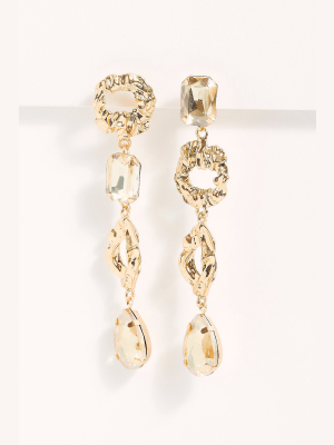 Amber Sceats Crystal Drop Hanging Earrings