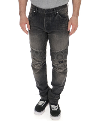 Balmain Pintuck Panelled Jeans