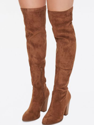 Over-the-knee Block Heel Boots