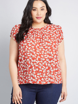 Charmer In Charge Short Sleeve Top