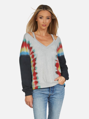 Swanson Le Rainbow Stripe Pullover