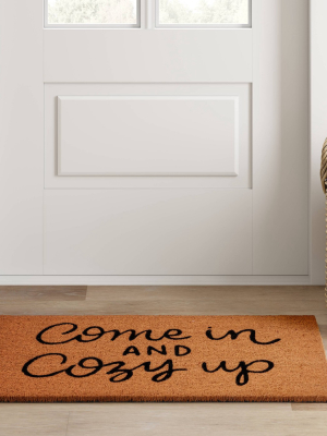 1'6"x2'6" Come In And Cozy Up Doormat Black - Threshold™